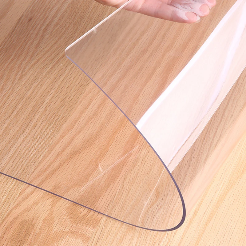 Tablecloths Transparent Waterproof Oil-Proof Kitchen Dining Room Desk Coffee Table Cover Pad 1.0mm Soft Glass TPU Home Mat | Дом и сад