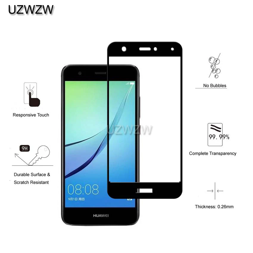 2 шт закаленное стекло для huawei Nova(5,0 дюйма) полное покрытие защитная пленка Закаленное стекло для huawei Nova
