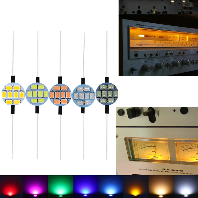 

100 шт. AC 8 в аудио оборудование приемник светильник ПА для чтения Festoon T6.3 C5W неполярность SMD 1206 LED 3SMD освесветильник номерного знака светодиодный ная лампа