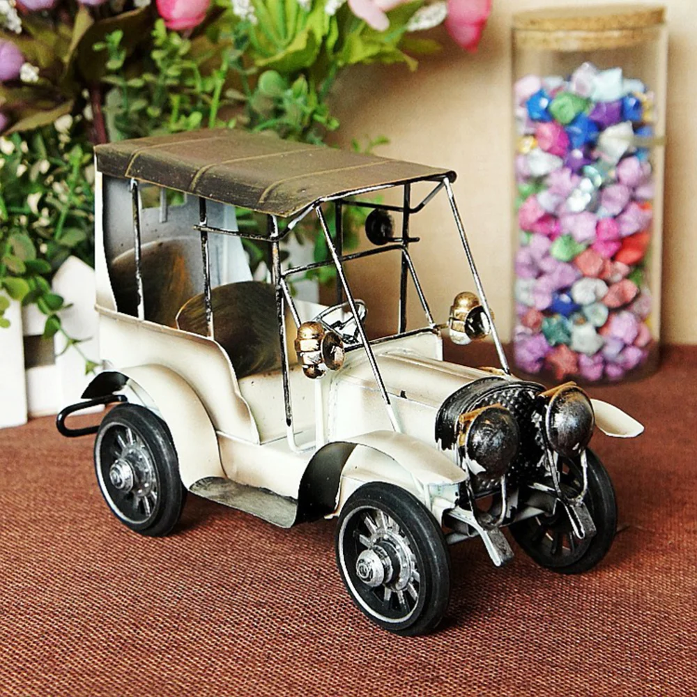 Металлическая антикварная винтажная модель автомобиля домашний декор украшения
