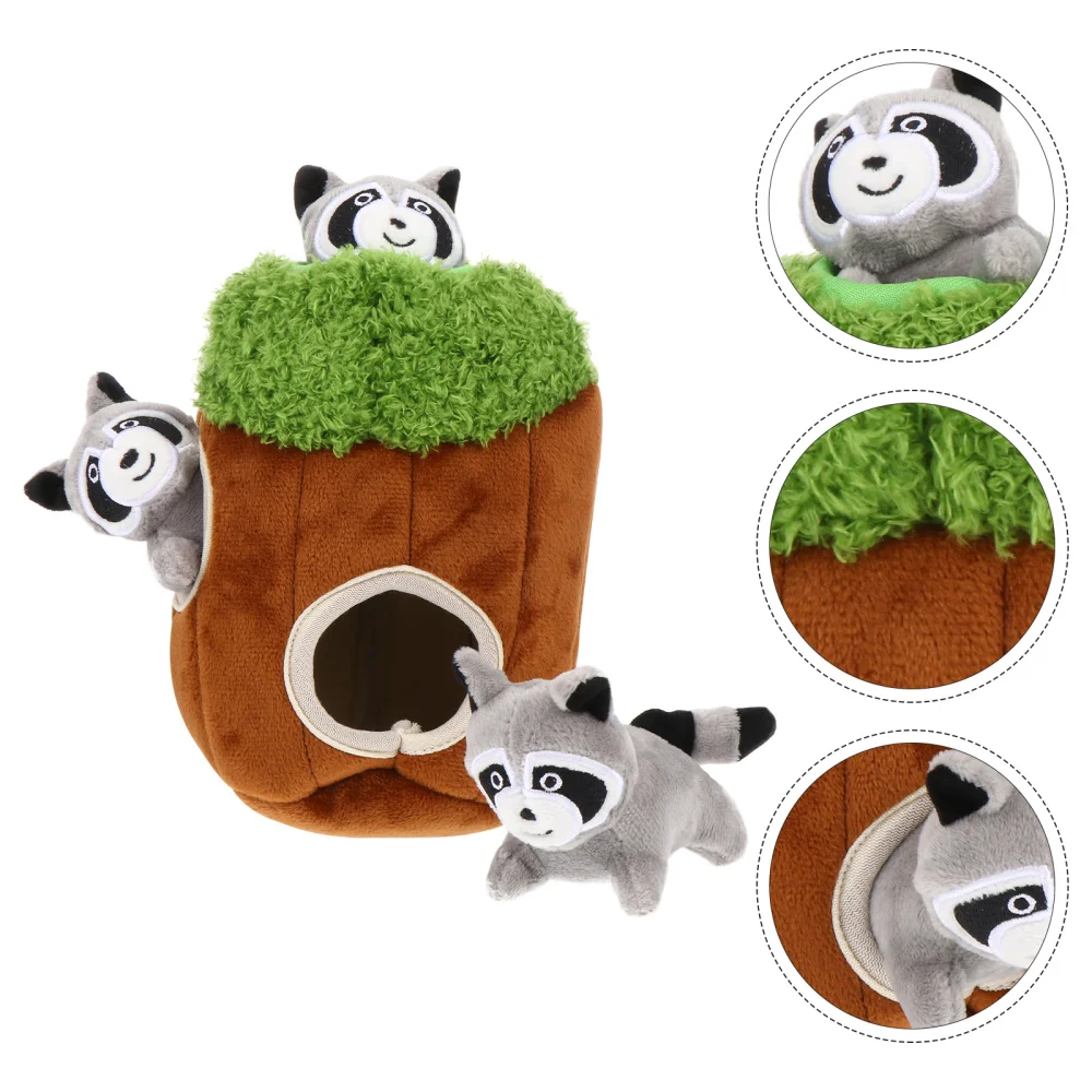 

4Pcs Squeaky Plush Dog Chewing Plaything Hide and Seek Activity for Dogs