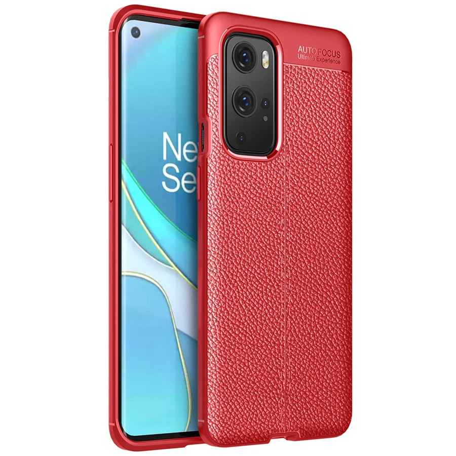 

Leather Rubber Soft Case For Oneplus 9 Pro Case For Oneplus 9 Pro Nord N10 N100 Silicone Protector 1+9 Pro Shockproof Cover