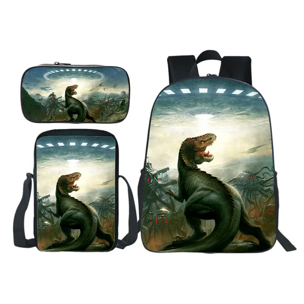 

Custom Dinosaur Backpack Children School Bag T. Rex Bookbag Men Rucksack Women Cartoon Knapsack Boys Girls Kids Book Bag Mochila