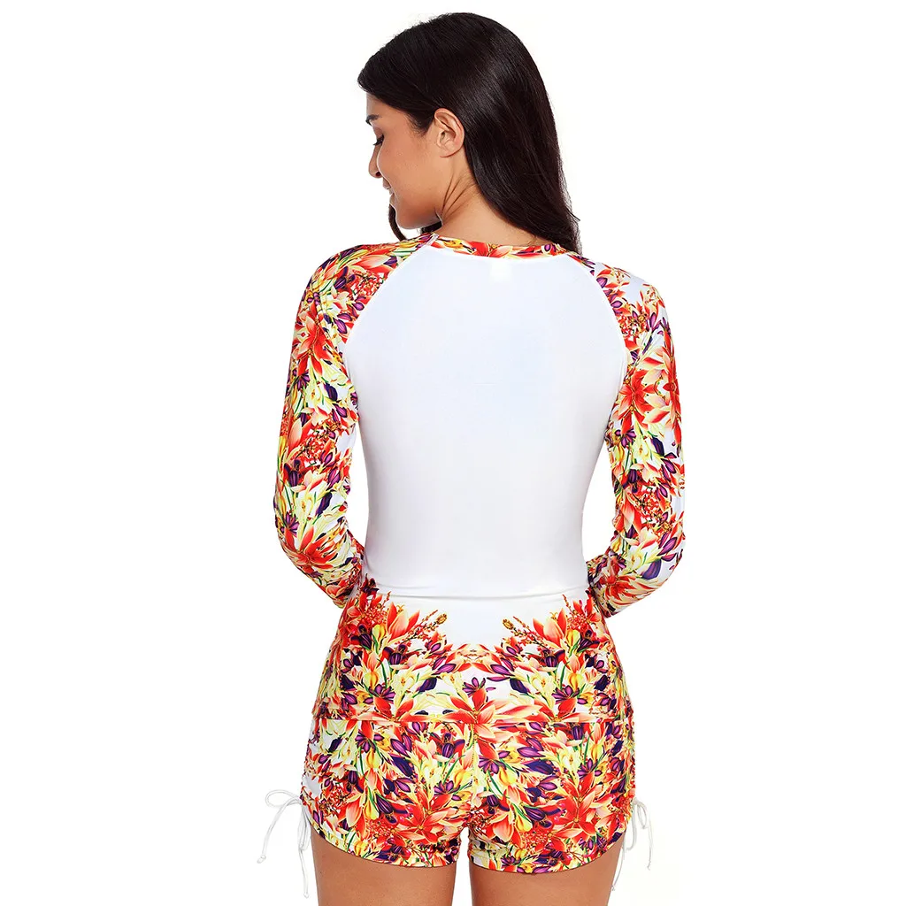 Модный стильный высококачественный купальник для плавания и серфинга женский с