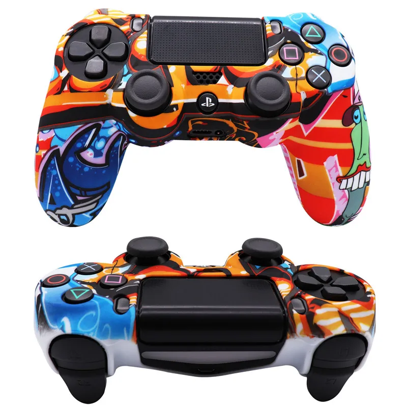 Силиконовый защитный чехол для контроллера SONY Playstation 4 PS4 резиновый PS джойстика
