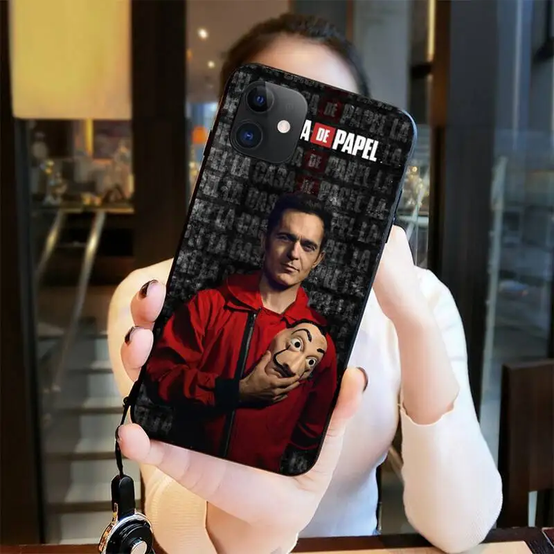 Чехол для телефона La Casa De Papel Money Heist мягкий силиконовый чехол из ТПУ iPhone 11 pro XS MAX 8 7 6