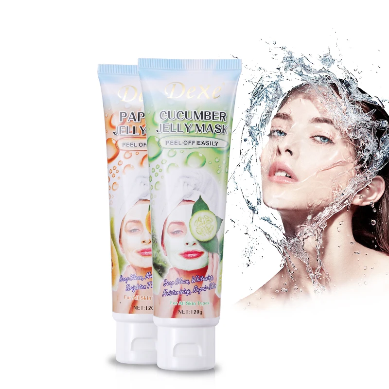 Новое поступление 120 г Dexe Желейная пилинг маска Черничный огурец кокосовое время