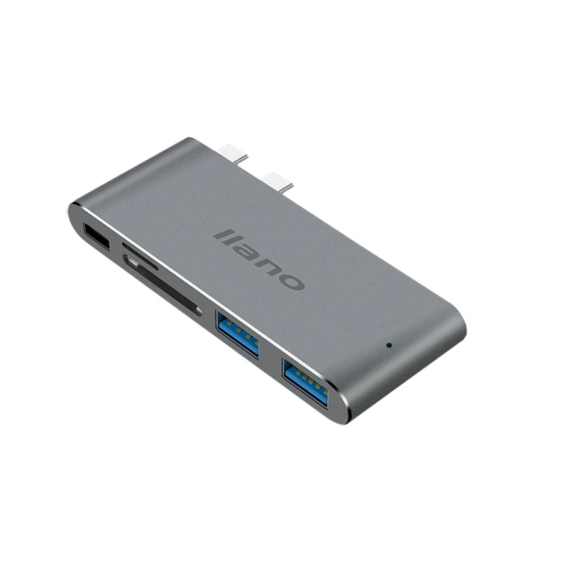 USB C концентратор двойной тип для Мульти 3 0 MacBook Pro адаптер Thunderbolt док-станция USB-C