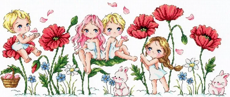 

HH Mouse avatar Counted Cross Stitch Kit Cross stitch RS cotton with cross stitch Landscape soda G159