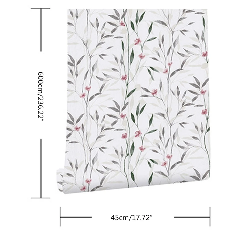

PVC Waterproof And Moisture-Proof Warm Bedroom Garden Floral Wallpaper