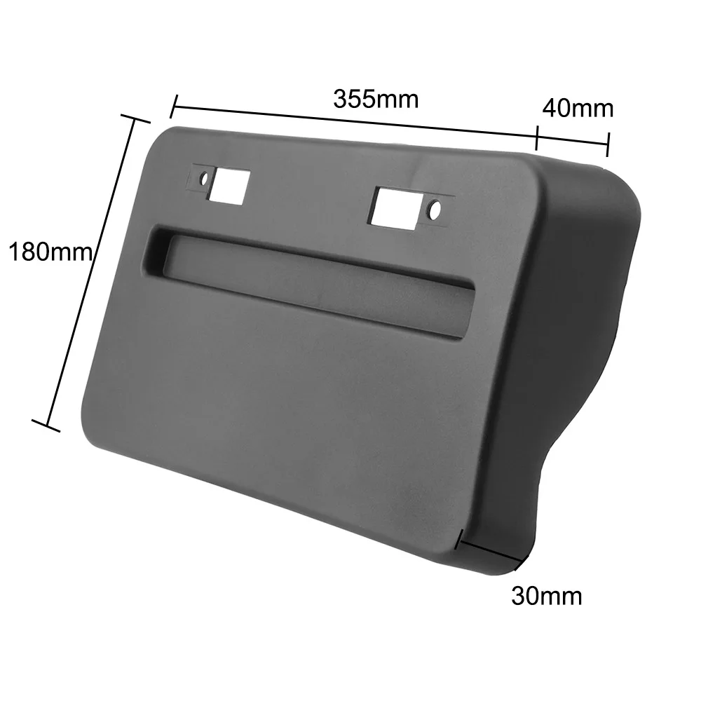 

1Pcs Auto Front Bumper Install Car Accessories ABS License Plate Frame Relocator Base For Mitsubishi Lancer GTS EVO X 2008-2018