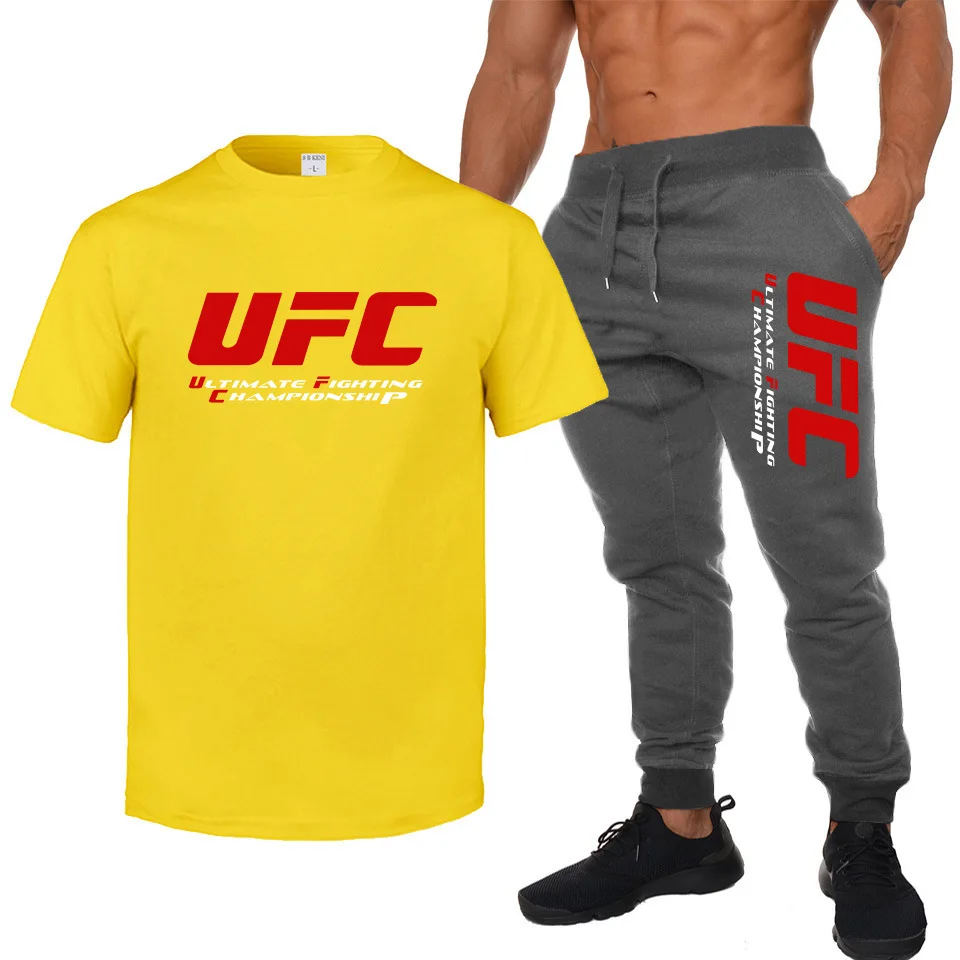 

Combat leisure T-shirt and sweatpants suit collar casual and comfortable letters printed 2021 two-piece new fashion movement