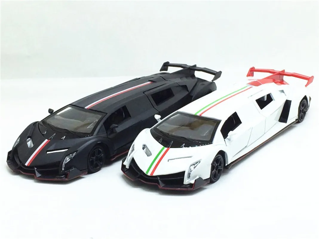 Расширенная спортивная машина Lamborghini четырехдверная модель автомобиля из сплава