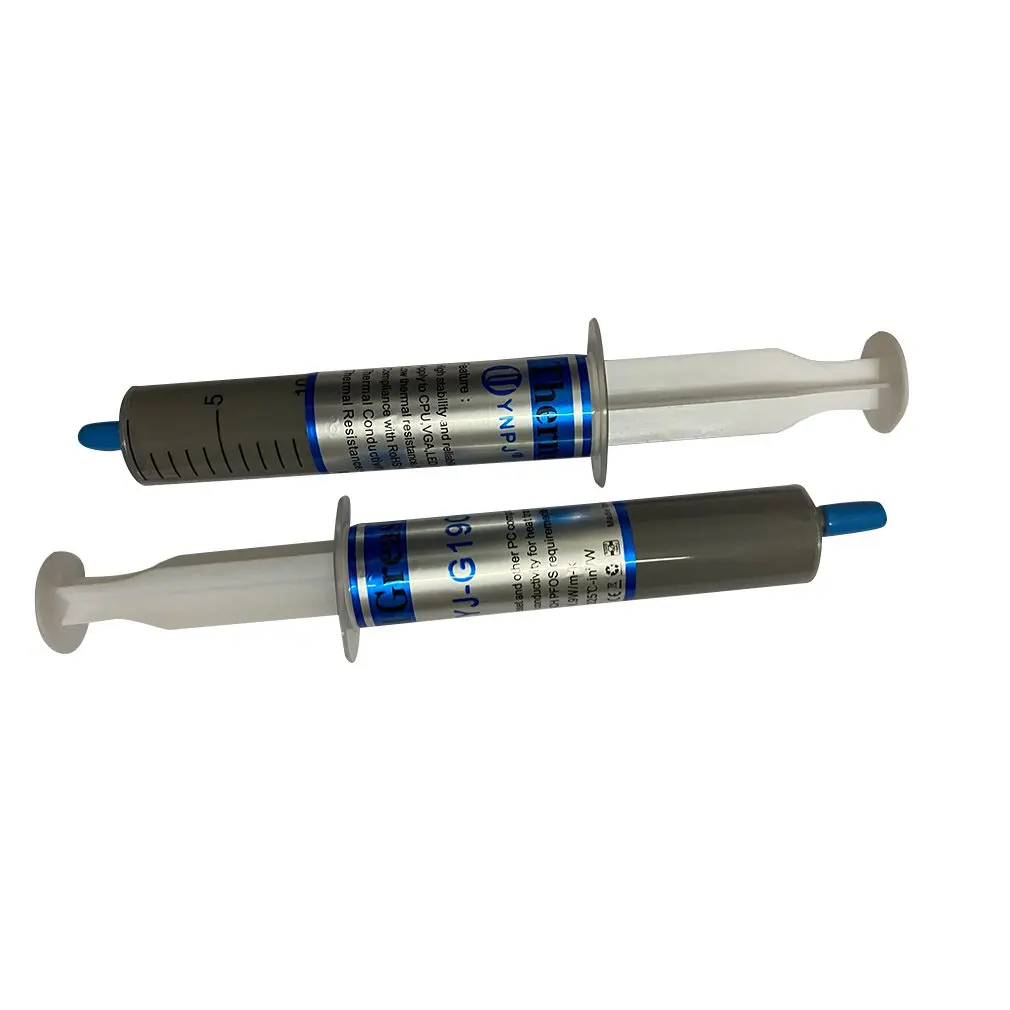 

5pcs New 30g Syringe Thermal Grease gray CPU Chip Heatsink Paste Conductive Compound ABS Material Brand New