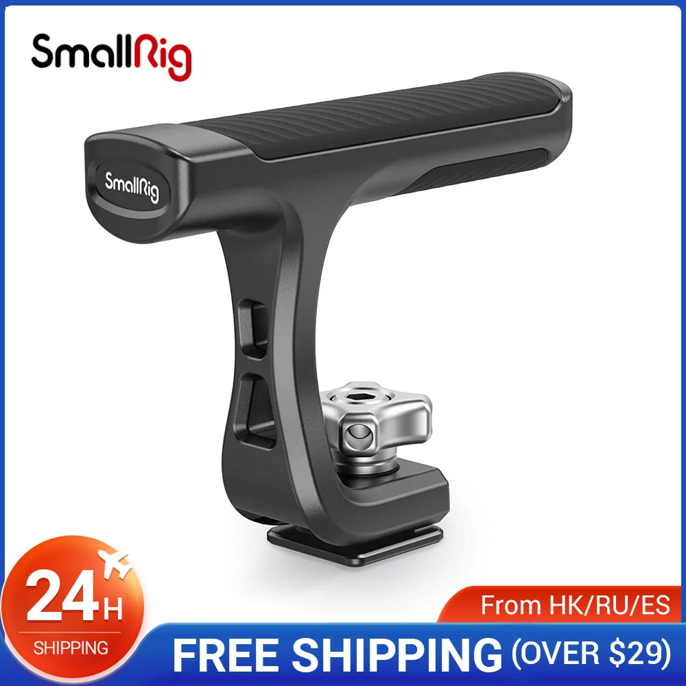 

SmallRig Universal Mini Top Handle With Cold Shoe Mount for Light-weight Cameras Camera Cage LED Microphone DIY Handle - 2760