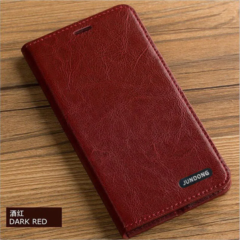Wine red Чехол с откидной крышкой для Xiaomi mi 8 9 se 9T A1 A2 A3 lite для Red mi Note 4X5 6 7 8 Pro для Max 3 mi x 2s 3 Y3 Poco F1 масляной восковой кожи - Цвет: Wine red