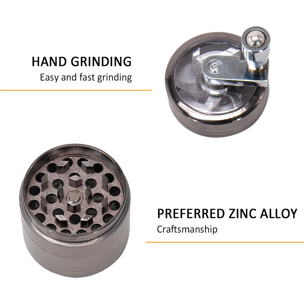 4 Слои сплав травяной травы измельчитель табака дым измельчители мини табачная