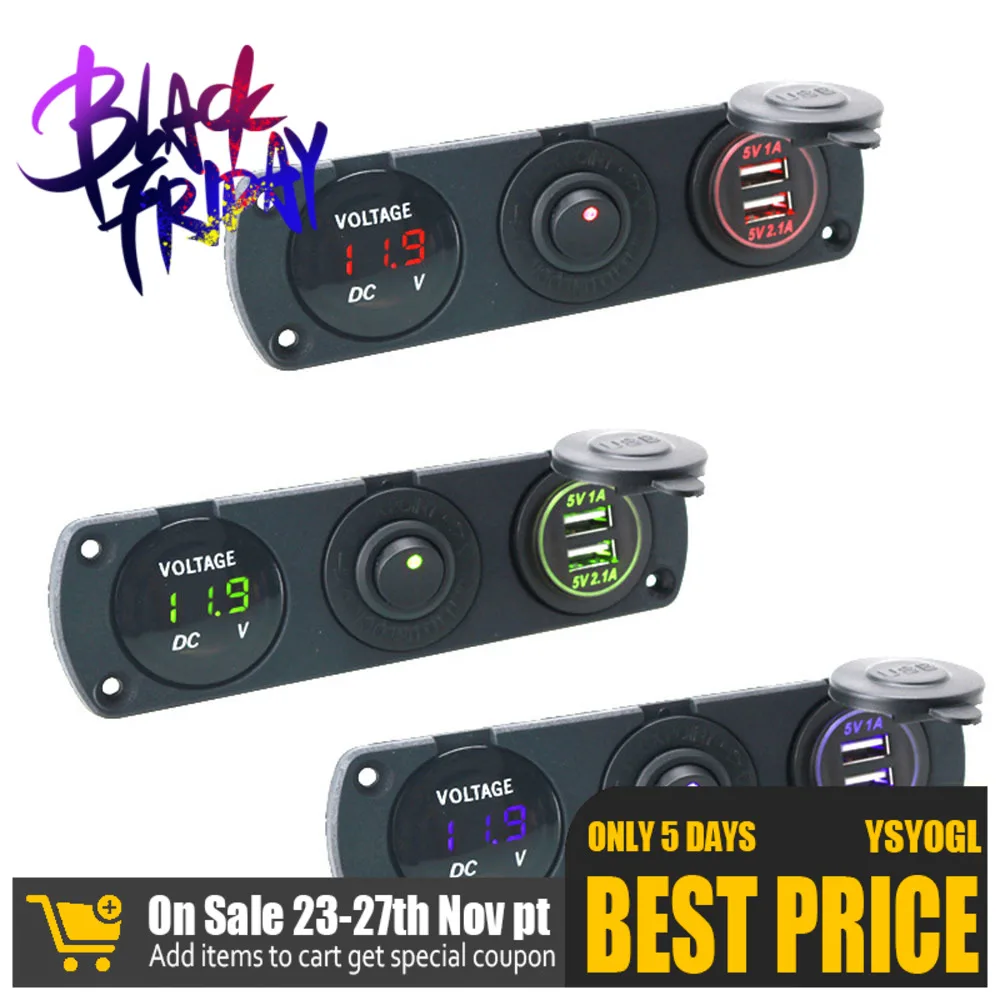 

Автомобильное зарядное устройство с двумя Usb-портами, а, 12-24 В