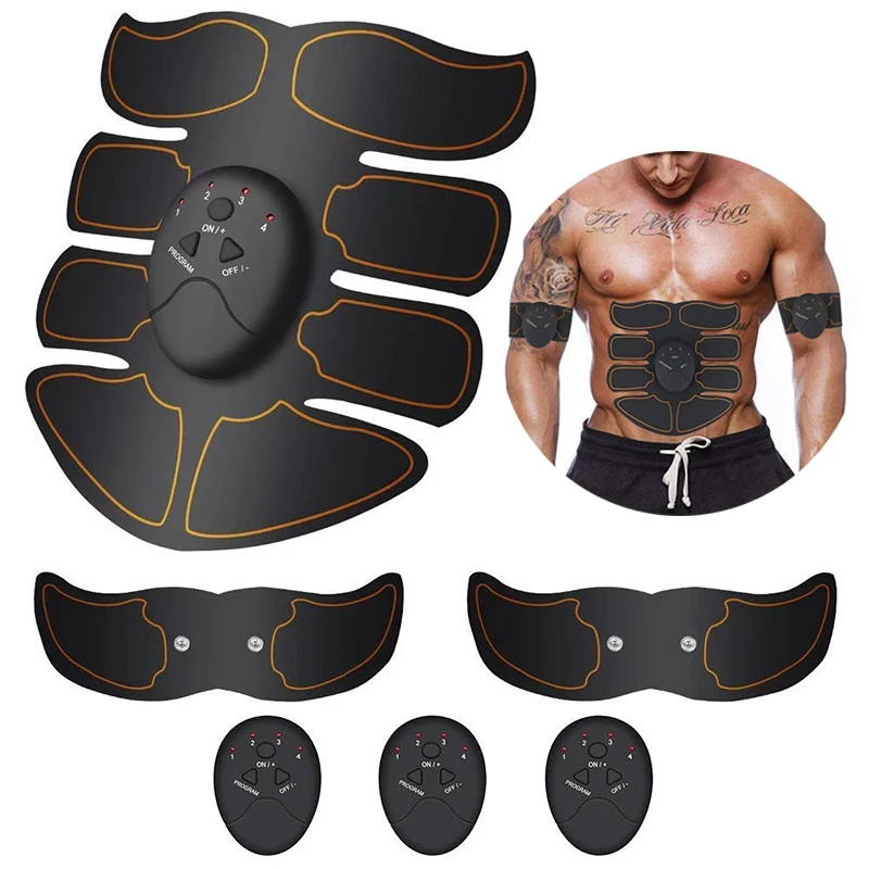 

Smart Abdominal Muscle Trainer Wireless EMS Muscle Stimulator Body Slimming Belt Arm Leg ABS Toner Gel Pads Unisex Fitness Gear