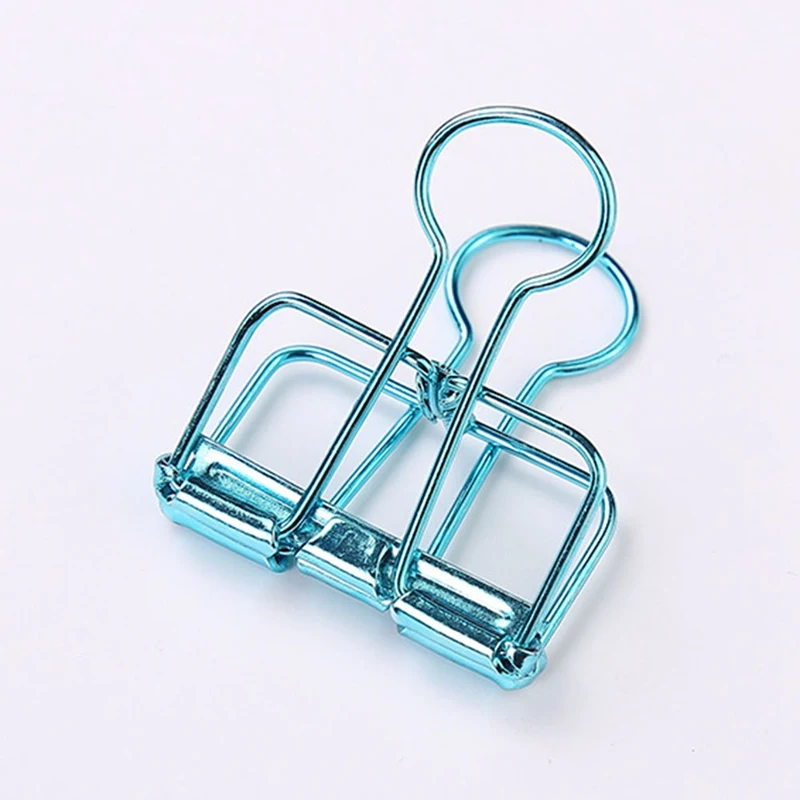 

3 Size Rose Gold Hollowed Out Design Binder Clip For Office School Paper Organizer Stationery Supply Decorative Metal Clips