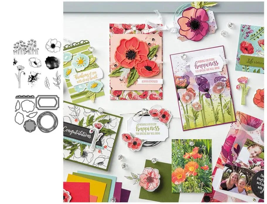 Металлический штамп для украшения цветов и листьев скрапбукинга |