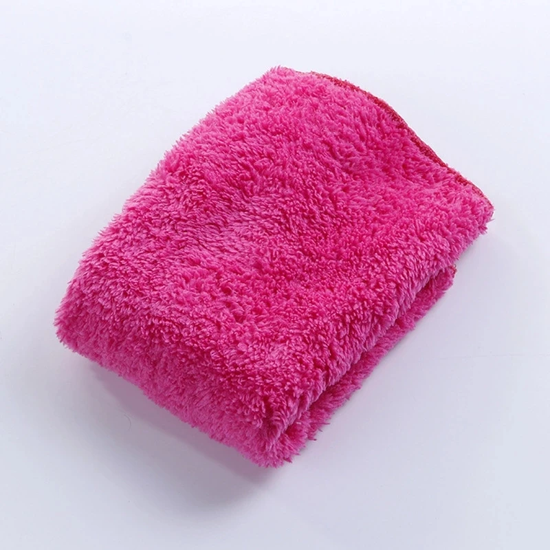 Плотное Коралловое флисовое домашнее супер впитывающее полотенце из микрофибры