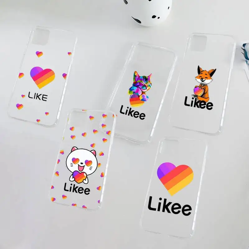 

likee Phone Case Clear Transparent for iPhone 11 12 13 mini pro XS MAX 8 7 6 6S Plus X 5S SE XR 2020