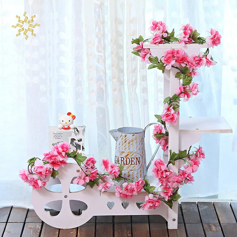 Женская подвесная ротанговая гирлянда венок цветочный виноградный лист для