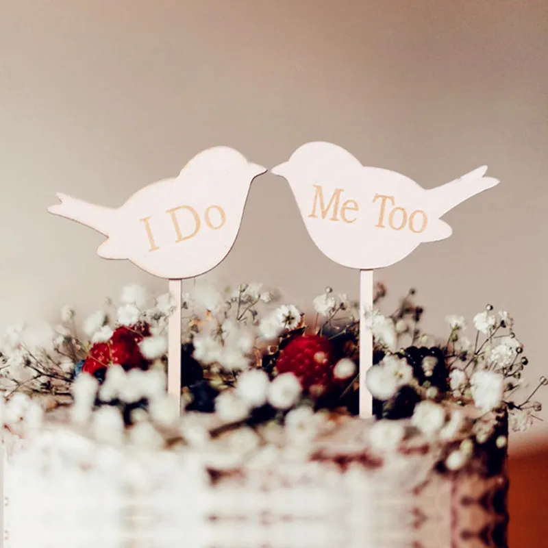 Mr & Mrs свадебный торт Топпер деревянные буквы кекс топперы DIY День рождения