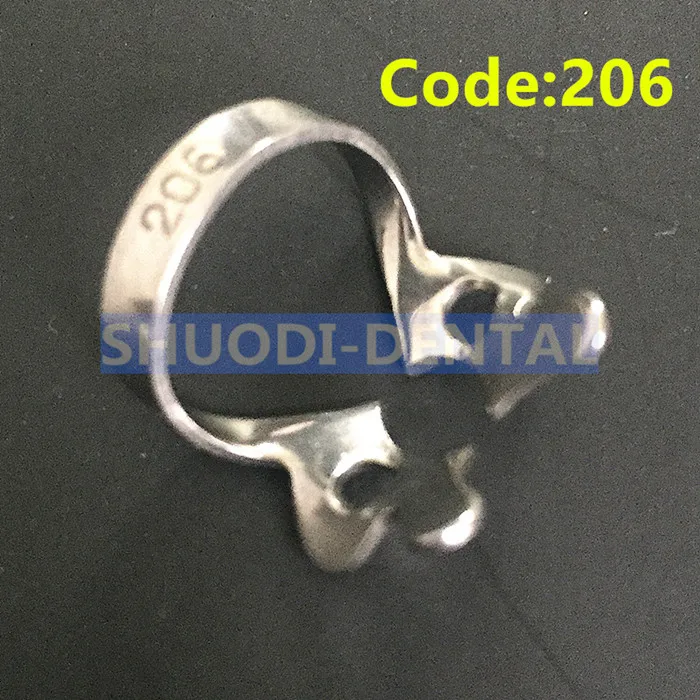 Code 206 Самый популярный стоматологический уход за полостью рта Отбеливание зубов Эндодонтический инструмент резиновый барьер зажим стоматологический восстановительный резиновый зажим - Цвет: Code 206