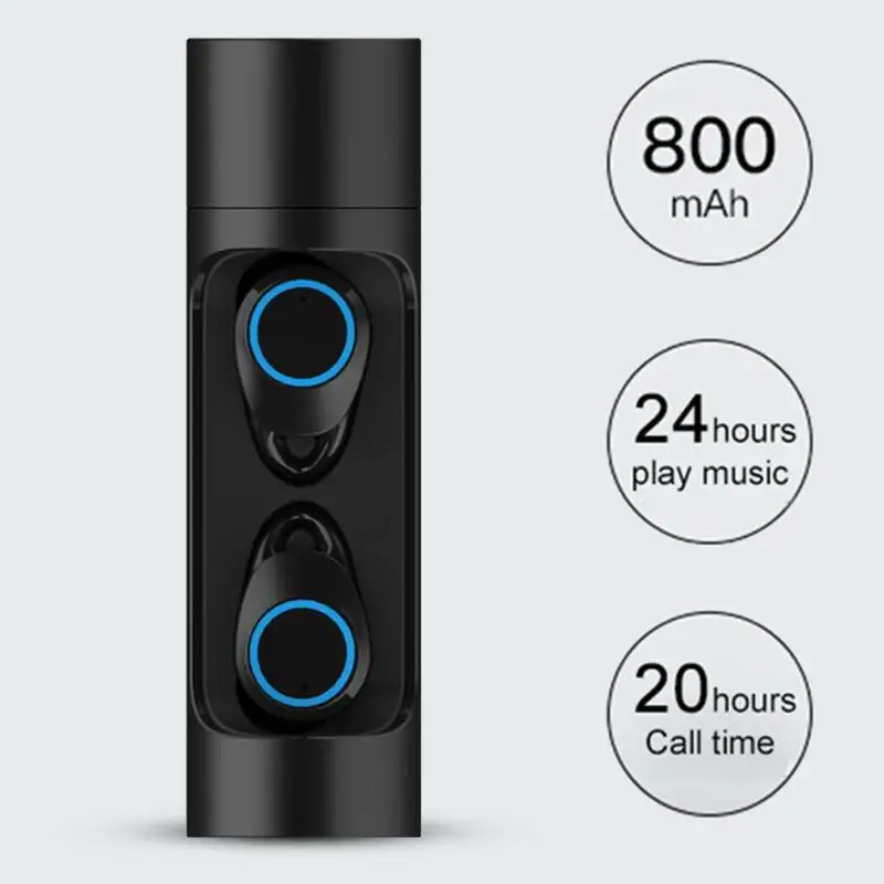

X8 TWS IPX7 Bluetooth 5.0 Stereo earphones Handsfree Sports Earset Full metal casing cool fashion earphones with Charging Case
