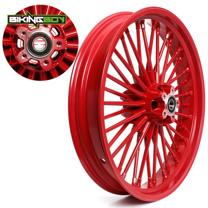 BIKINGBOY 21 &quotx 3 5&quot двойной диск передний обод колеса Ступицы 36 Fat King спица для Harley Dyna
