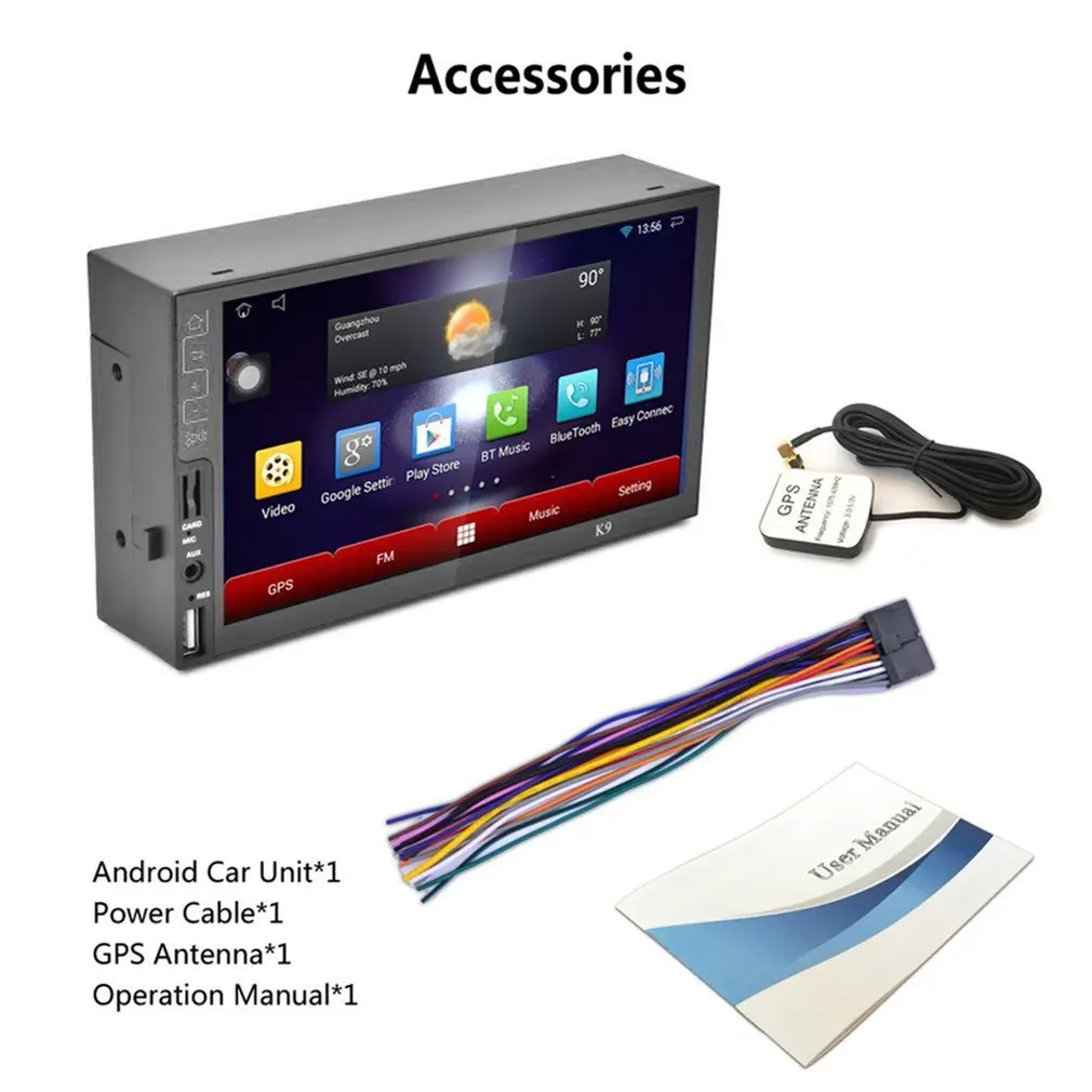 K9 7 &quotсенсорный емкостный экран для Android 5 1 плеер Автомобильный DVD Wifi Подключение