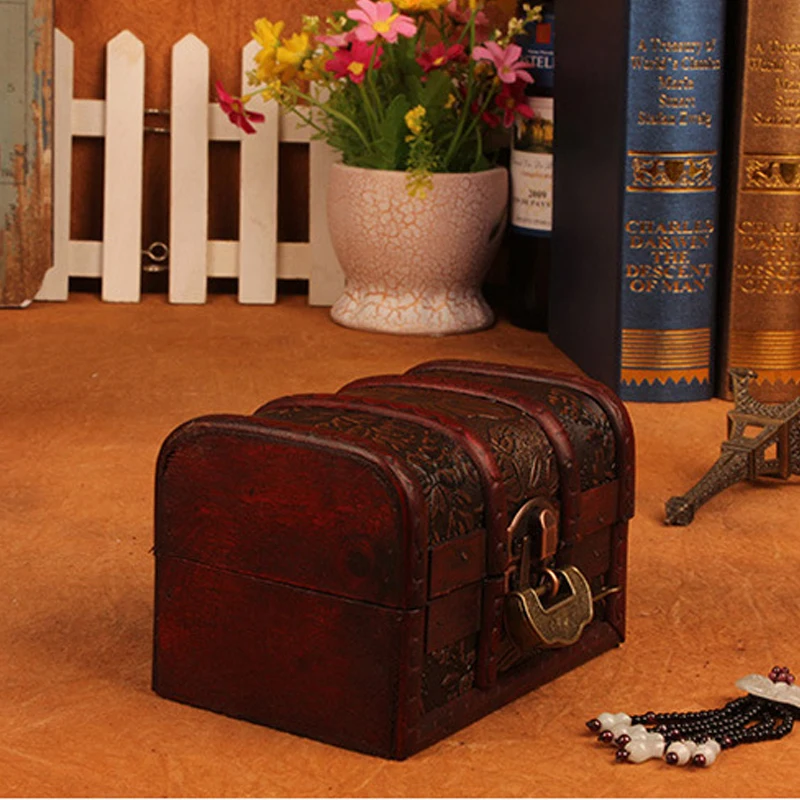 Декоративная коробка для украшения семьи ретро ящик хранения антикварных