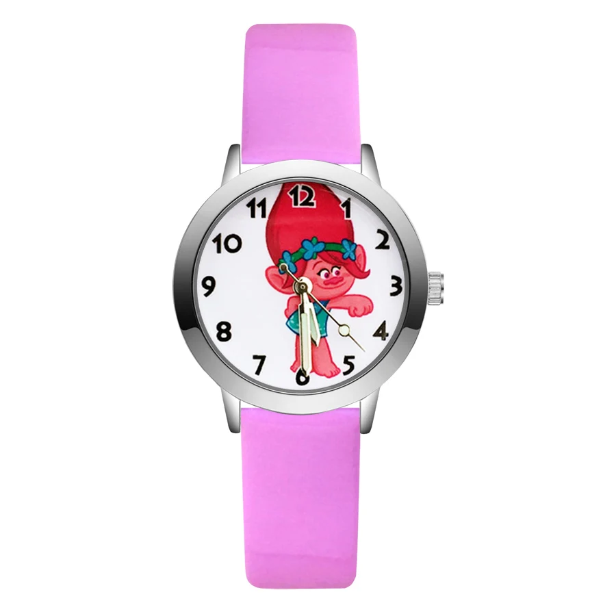 

Children's Cute Cartoon Style Student Boy Girl Leather Nylon Steel Strap Quartz Wrist Watches JA43