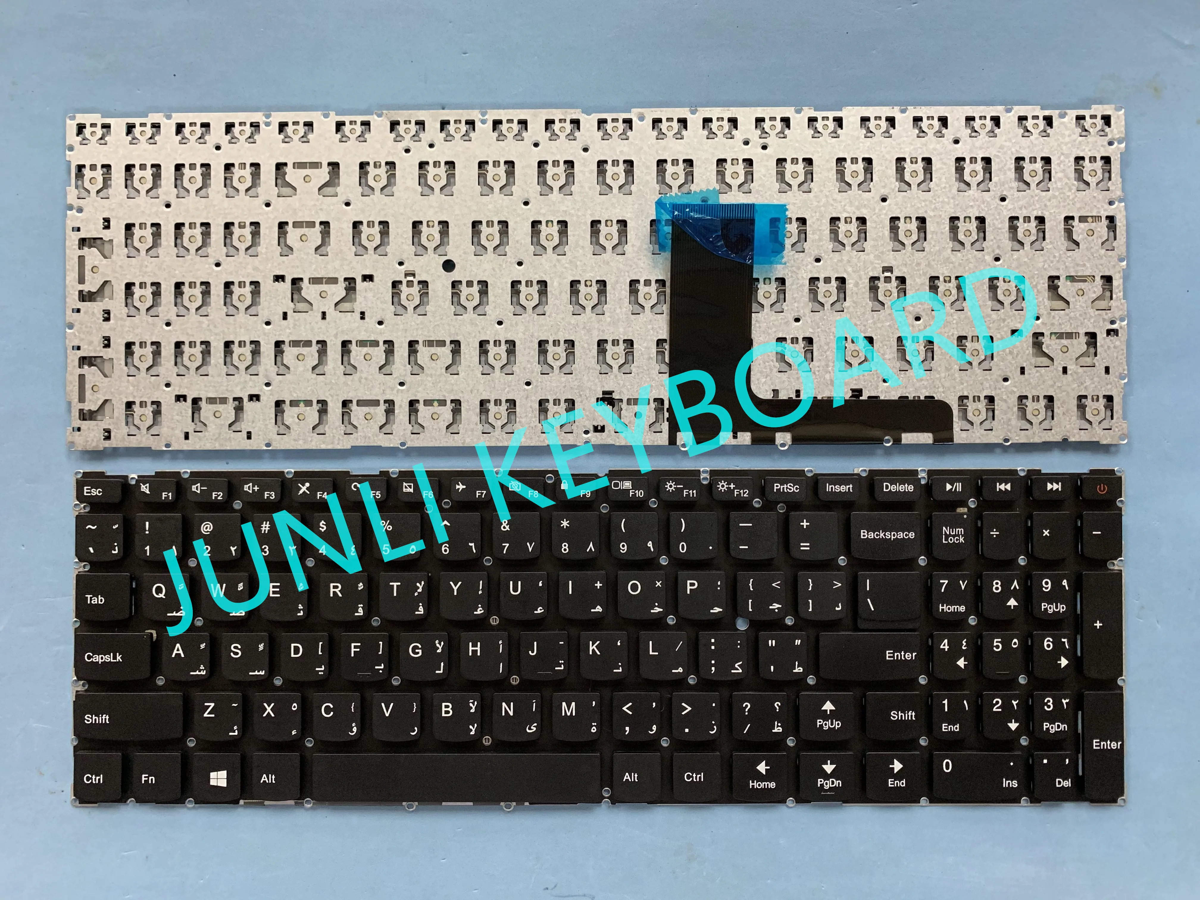 JUNLI клавиатура для Lenovo IdeaPad 110 15ACL 15AST 15IBR Арабская маленькая с кнопкой