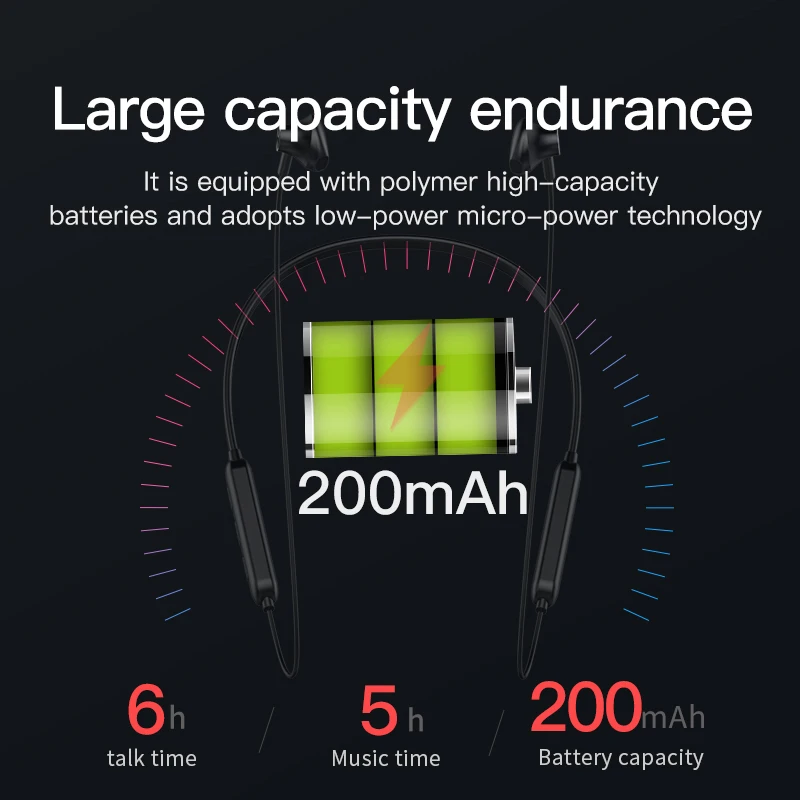 Беспроводные наушники Bluetooth Callable стерео для вождения спортивные