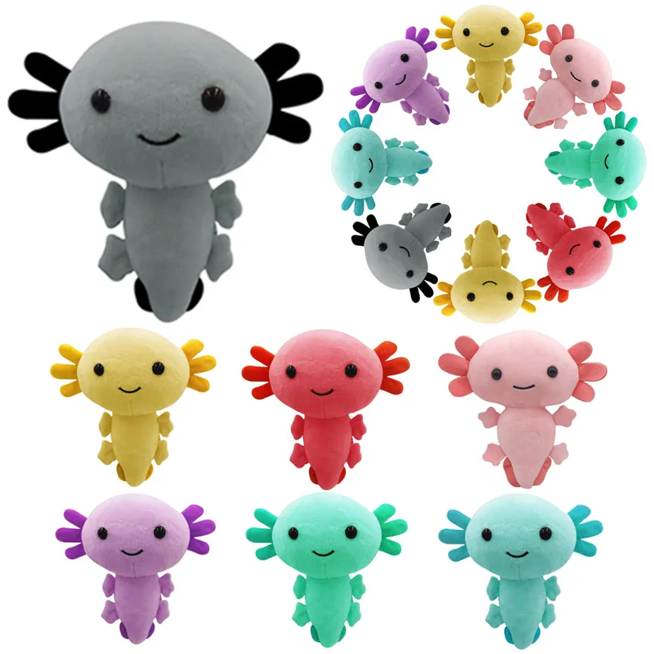 

Kawaii Axolotl Plush Toy Animal Axolotl Plushies Figure Doll Cartoon Animal Soft Pink Axolotl Stuffed Dolls for Kids Gifts