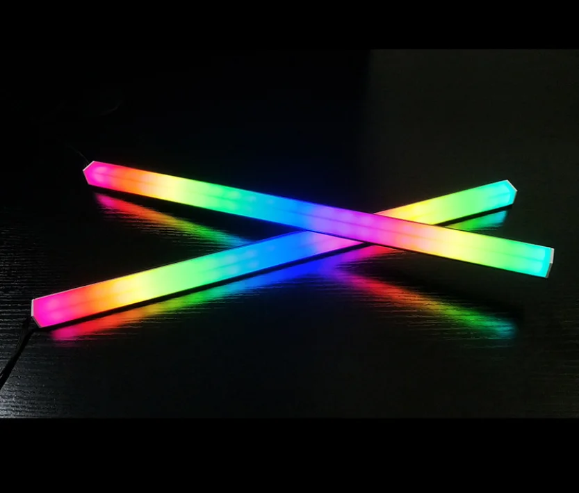 

30cm Aluminum alloy RGB PC Case LED Strip 5V A-RGB double-side light bar magnatic color changing