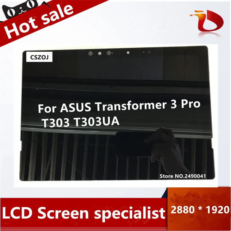 ЖК-дисплей 12 6 дюйма сенсорный для ASUS Transformer 3 Pro T303 T303UA 2880*1920 | Компьютеры и офис