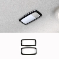 for nissan navara 2017 2018 2019 2020 stainless black car rear reading lampshade cover trim sticker car styling accessories