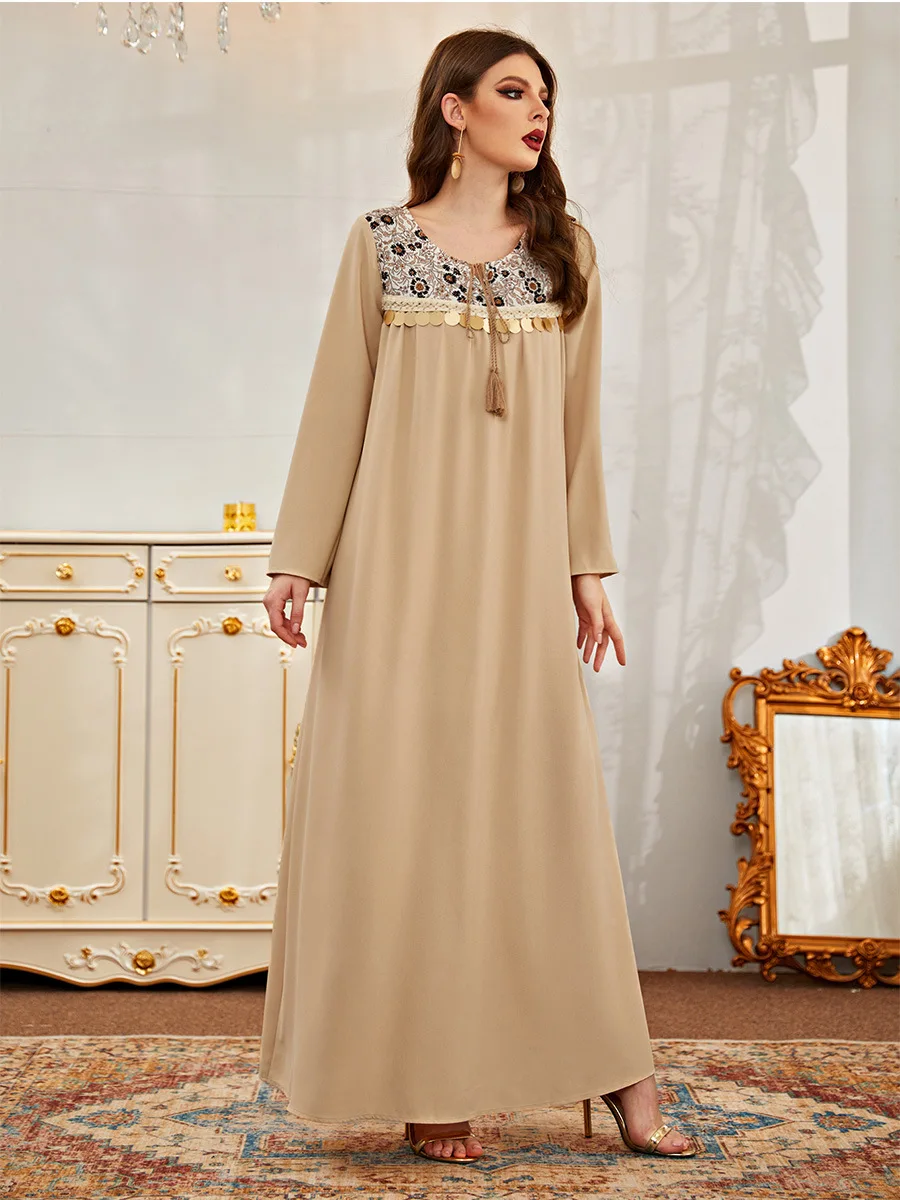 Турция мусульманское длинное платье женское с цветочным принтом Jubah кафтан