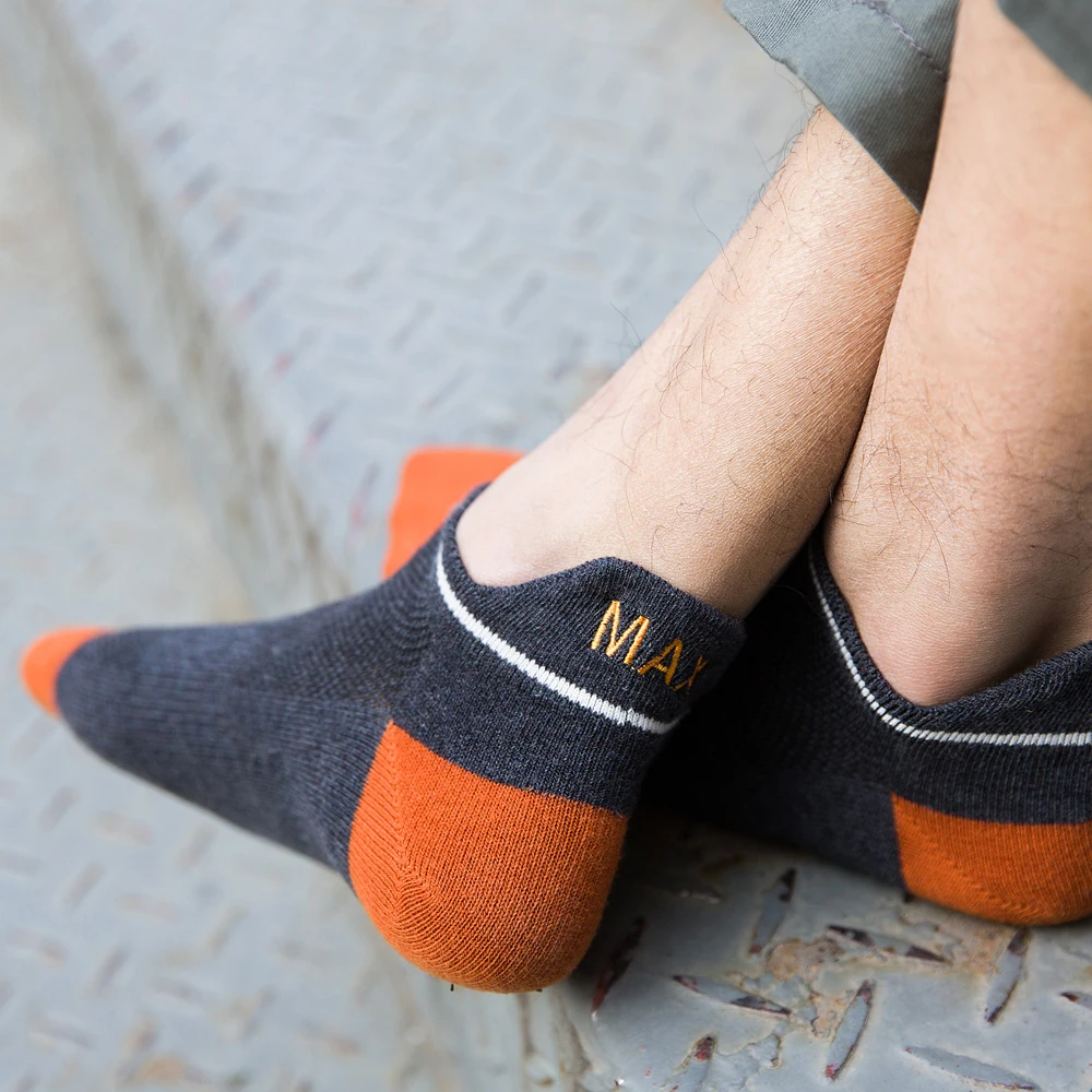 Цветные носки по щиколотку мужские модные спортивные хлопковые с рисунками 1