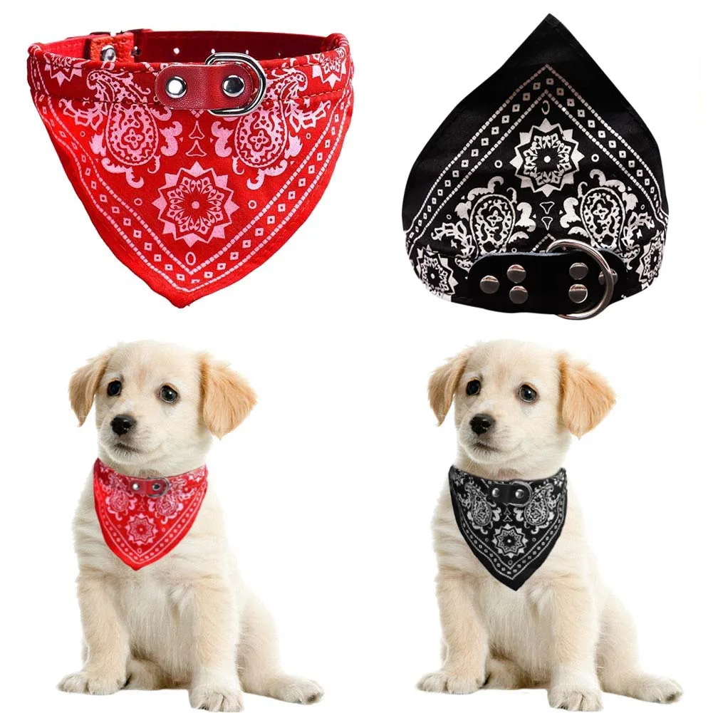 

Cat Dog Scarf Collar Adjustable Puppy Bandana Tie Collars Neckerchief Pet Accessories DSD666