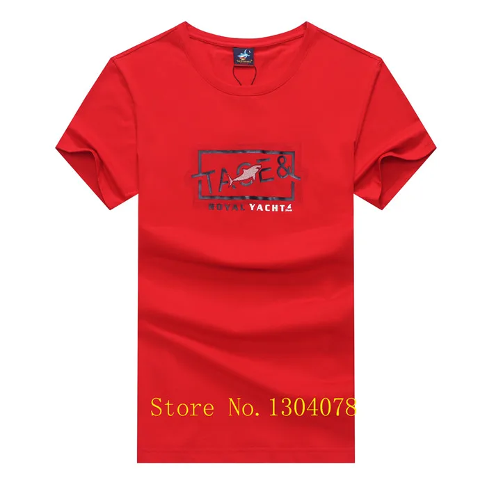5900-RED Tace Shark Yachting Club мужская футболка Летняя Джерси брендовая одежда Homme верхняя одежда Роскошные Группы футболки - Цвет: 5900-RED