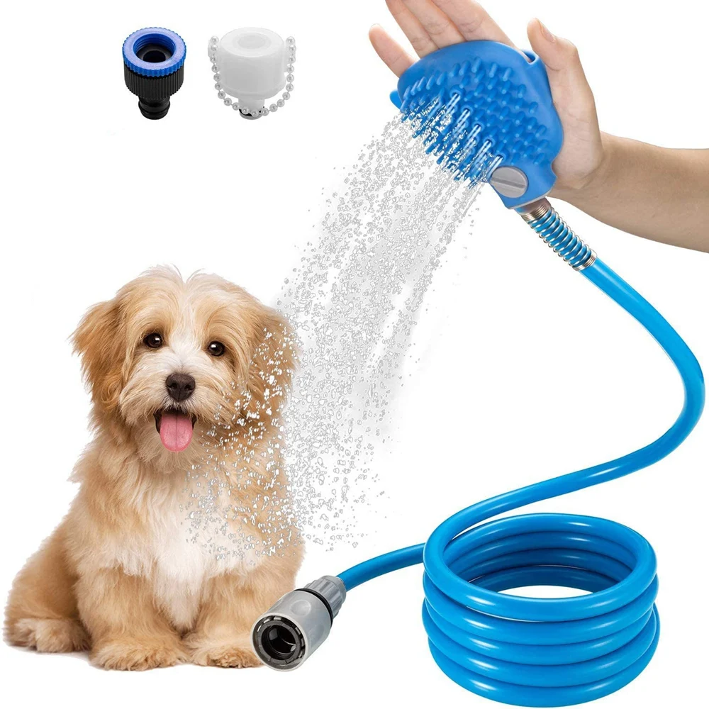 

Pet Shower Sprayer Comfortable Massager Shower Pet Bathing Tool Puppy Bath Brush Artifact Dog Supplie Dog Wash Cleaning Supplies