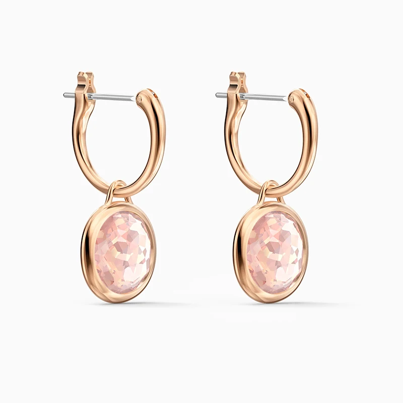 

Fashion SWA New TAHLIA MINI Pierced Earrings Pure And Elegant Round Decorative Crystal Women'S Fashion Jewelry Gifts