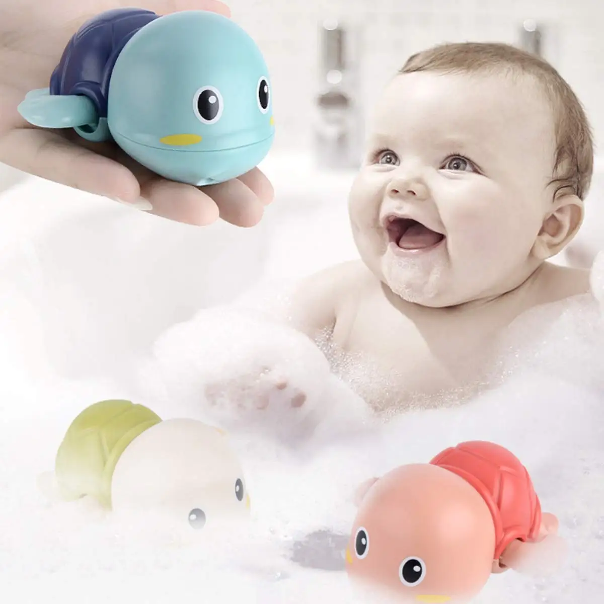 1 шт. милые с короткими рукавами бирюзового цвета игрушки для ванной классические