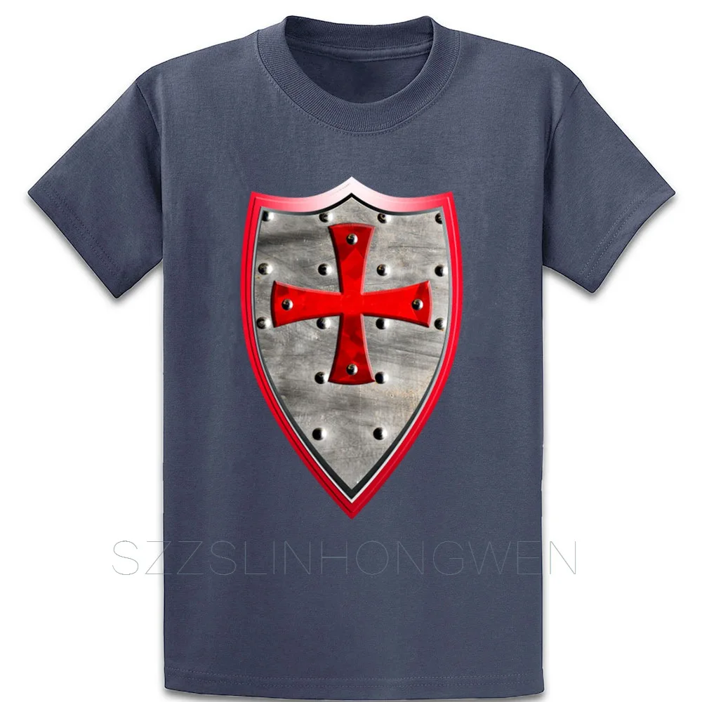 Рыцари тамплиеры Crusaders Shield крест оружие щит футболка для отдыха новый стиль