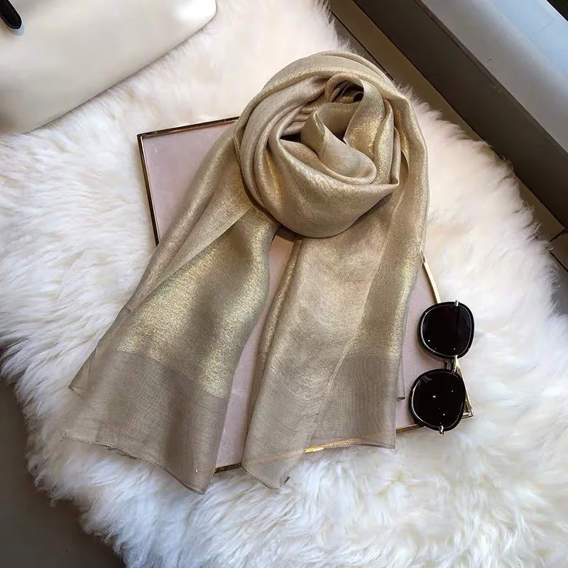 Hot Sale 2020 Real Hijab Solid Winter Silk Scarves Female Long Wool Scarf Women Shawls Spring Summer Pashmina Poncho Foulard |